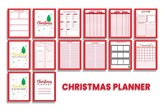 Christmas Planner Graphics by Kdp Interiors