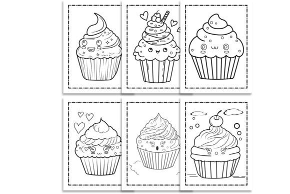 Cupcake Coloring Pages