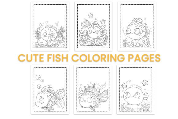 Cute Fish Graphics for Kdp Interiors