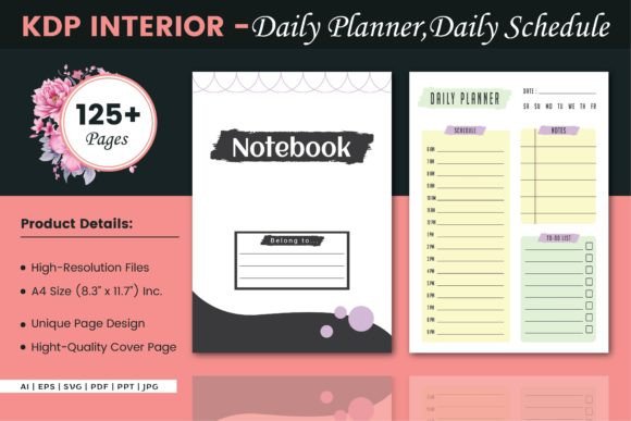 Daily Schedule: Graphics for Kdp Interiors That Deliver Editorial Polish