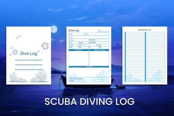 Dive Log Graphics for KDP Interiors