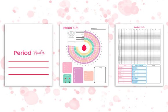 Period Tracker Graphics for Kdp Interiors