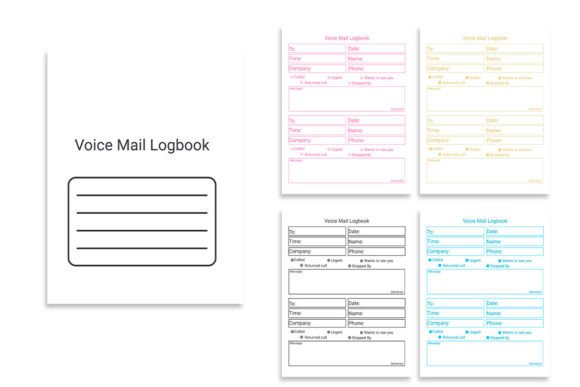 Voice Mail Logbook: Graphics for Kdp Interiors